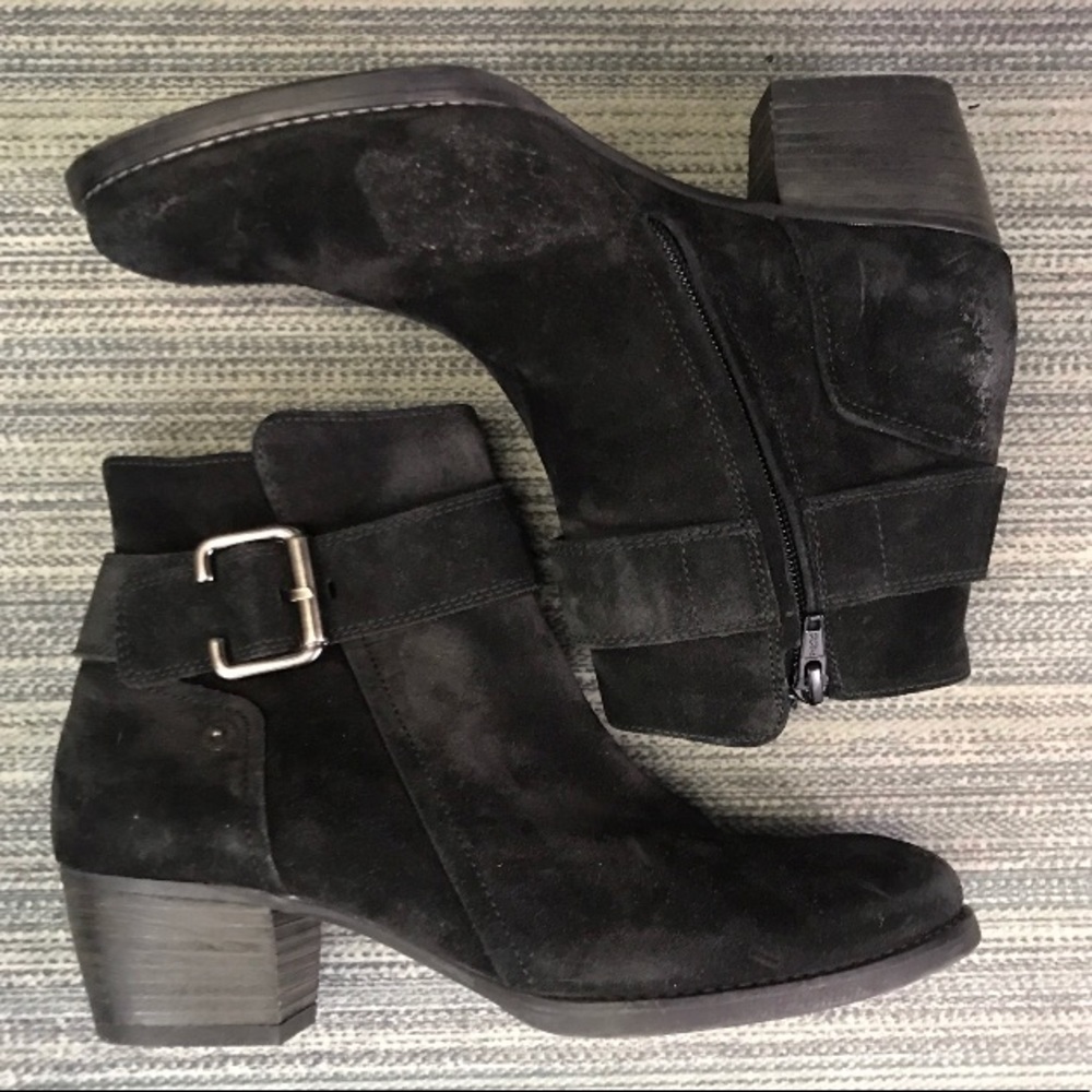 Paul Green  Black SuedeAnkle Shoes sz US 6.5 UK 4